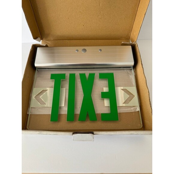 Utopia Lighting Exit And Emergency Lighting Edge Lite LED EXIT Sign With Box NOB - Picture 5 of 11